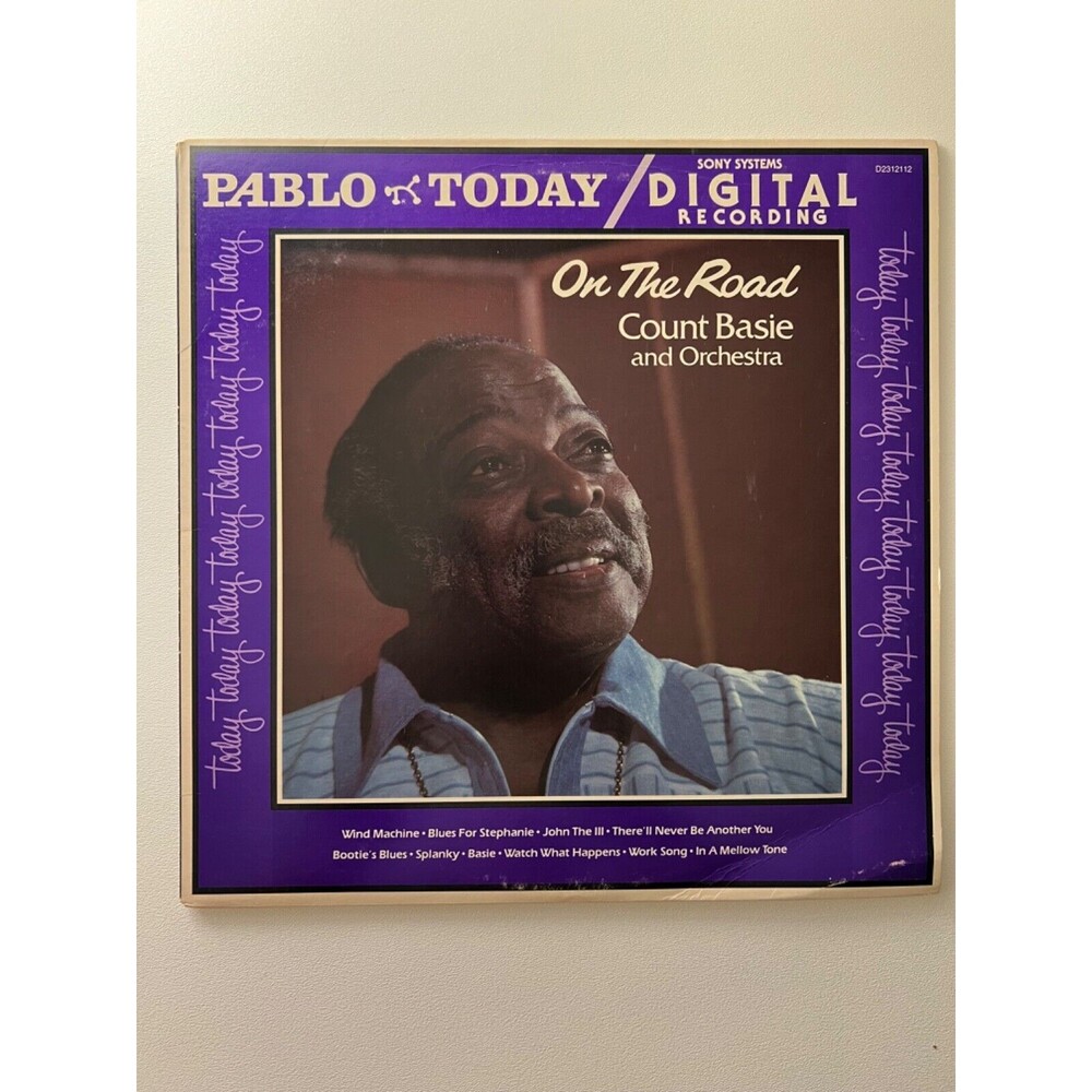 Count Basie Orchestra On The Road 1980 LP Pablo Today Red Vinyl D2312112 VG+